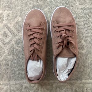 ASOS Lace Up Sneakers in Blush Beige